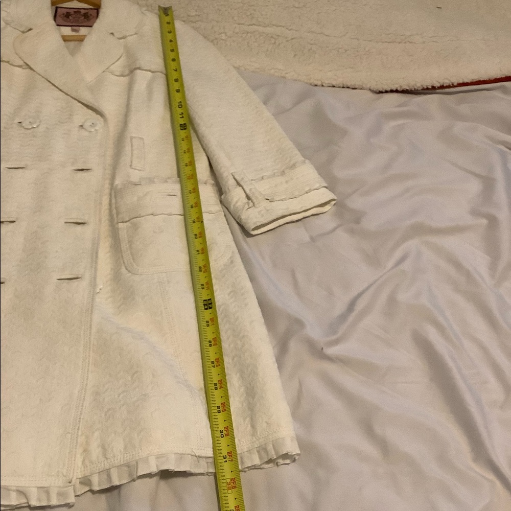 Juicy Couture White Cream Peacoat - Picture 6 of 7